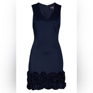 Donna Ricco NWT Navy Cupcake Hem Scuba Sheath Dress